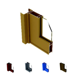 Aluminum Casement Door Section